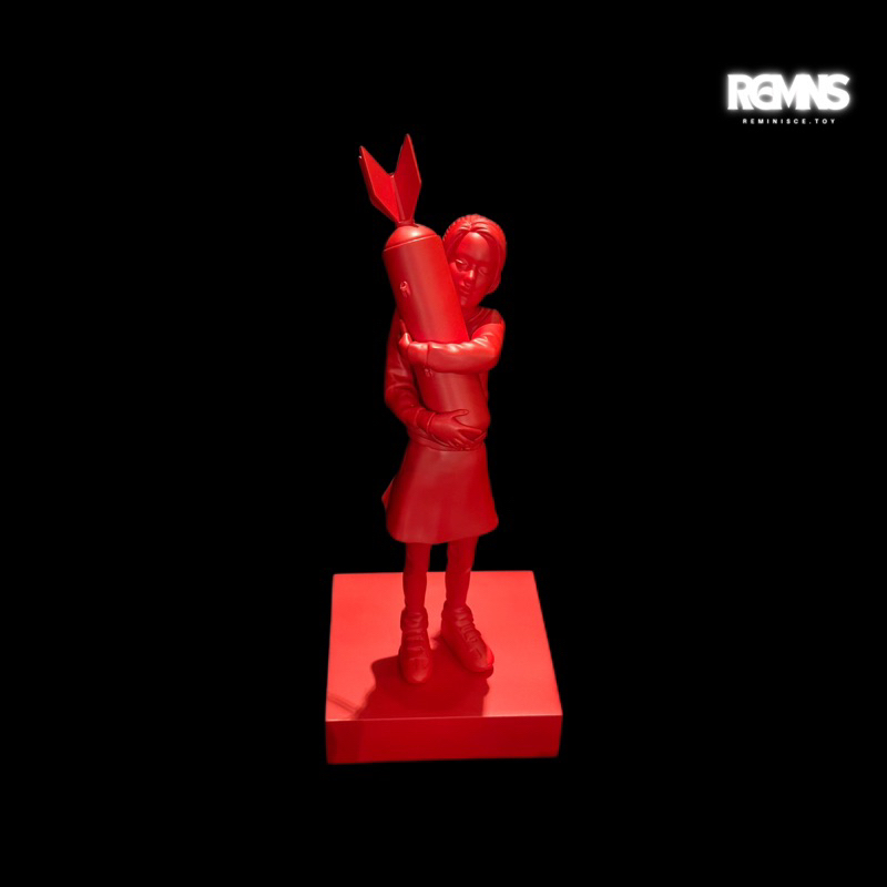Medicom Toy Banksy Bomb Hugger Red Ver. 擁抱炸彈的女孩 紅色版 全球限定250隻