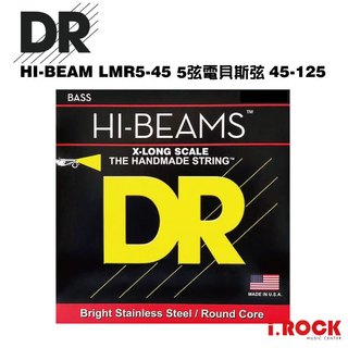 DR HI-BEAMS LMR5-45 不鏽鋼纏繞 X-LONG 五絃 貝斯弦 45-125【i.ROCK 愛樂客樂器】