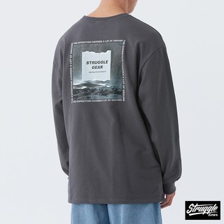 【StruggleGear】荒野星空寬版長TEE「鐵灰」M~2XL｜官方旗艦店92302