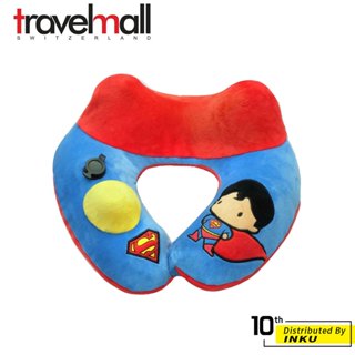 Travelmall DC正義聯盟授權按壓式充氣枕 旅遊枕 兒童枕 正式授權 旅行枕 午休枕 旅行用