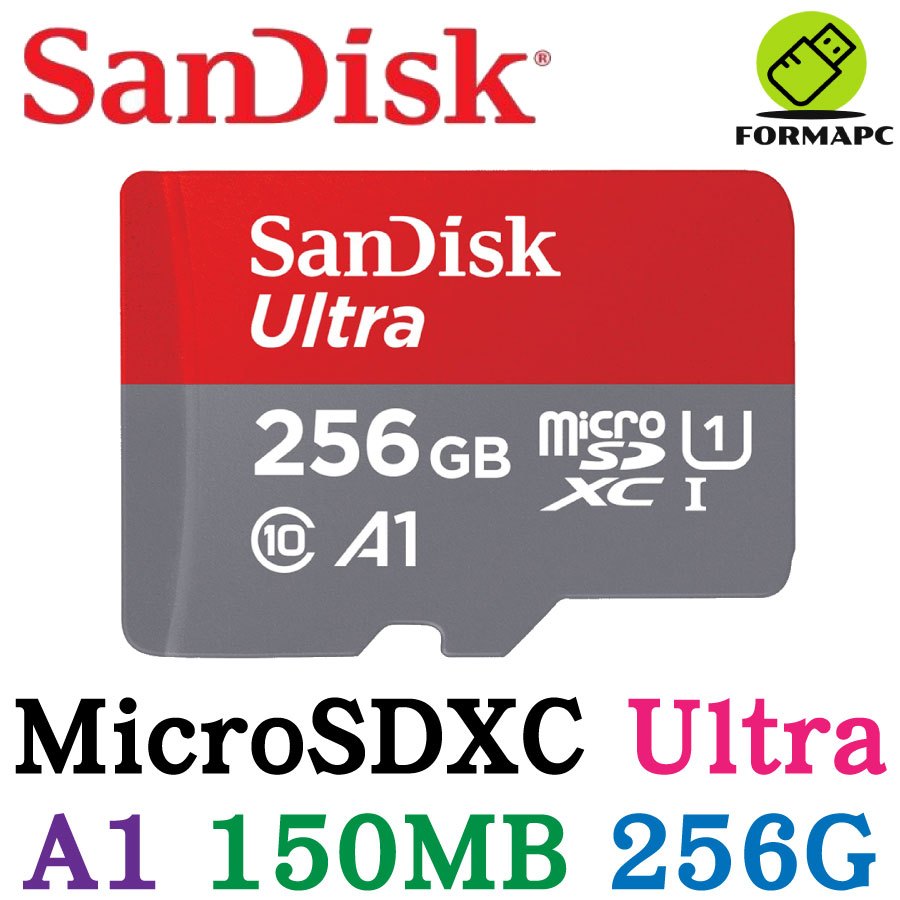 SanDisk Ultra MicroSDXC microSD 256G 256GB A1 TF 150MB 高速記憶卡