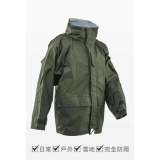 [全新]【 TRU-SPEC 】 PROOF™ ECWCS軍用防水透氣外套 / 綠色S (男女皆可穿)