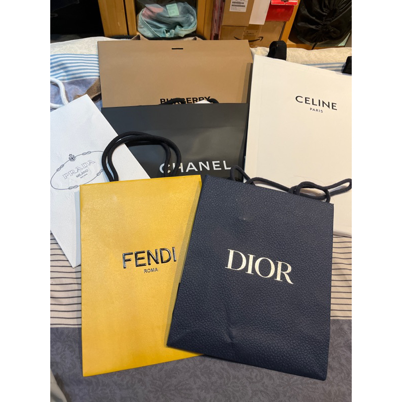 專櫃精品紙袋 中型（香水、化妝品用)Dior/Fendi/Burberry/Prada/Chanel/
