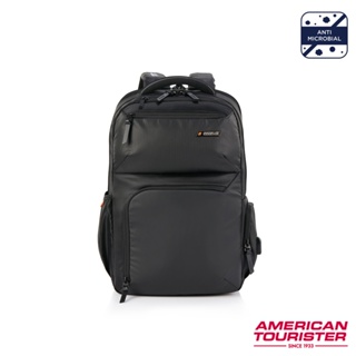AT美國旅行者 AMERICAN TOURISTER 筆電後背包/電腦包17吋SEGNO 2.0商務可擴充上鎖式雨套_黑