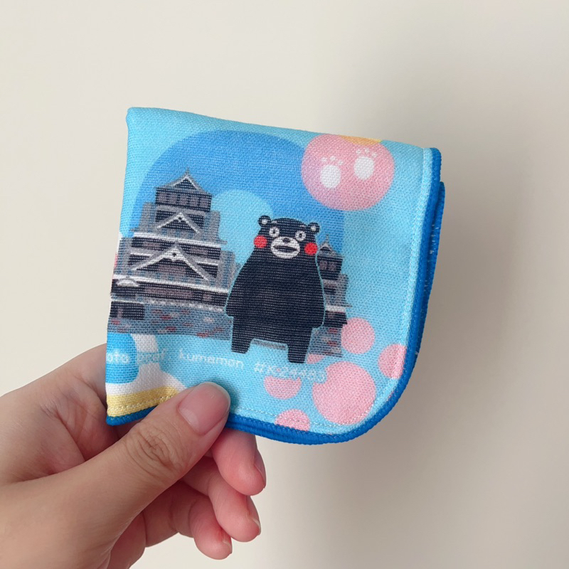 日本九州 熊本熊小方巾 小毛巾 小手帕