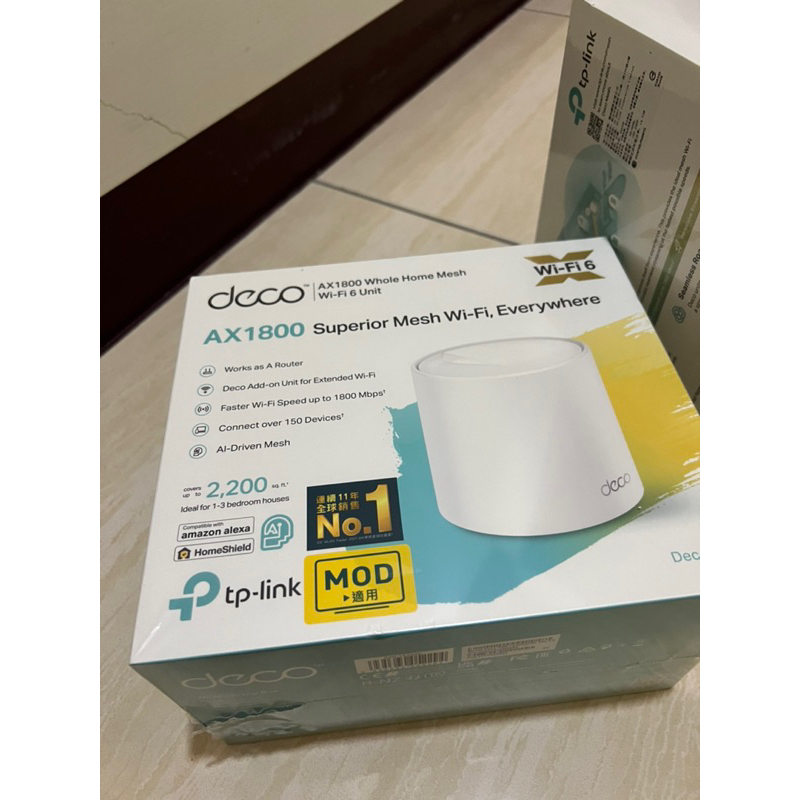 TP-Link Deco X20 AX1800 wifi6 Mesh 雙頻無線網路 Wi-Fi分享器 路由器