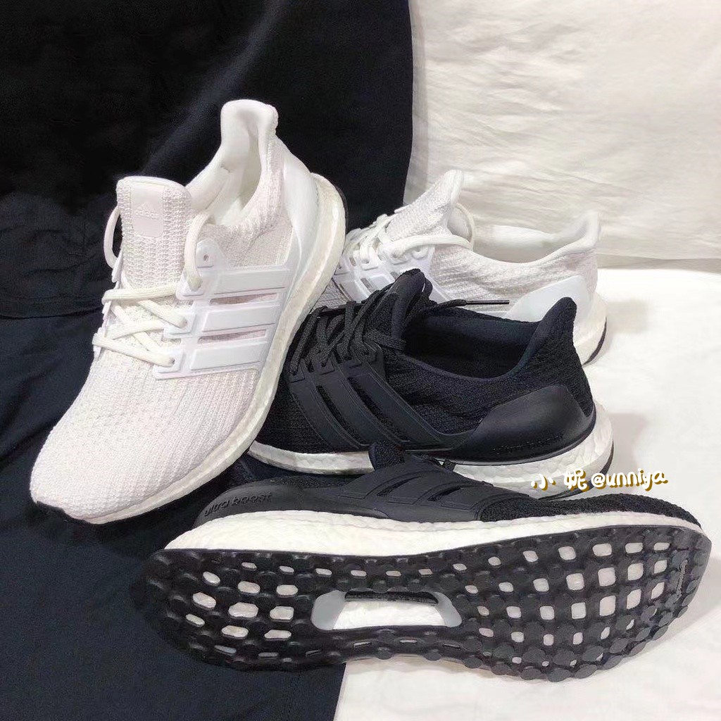 日本代購【附發票】Adidas Ultra Boost 4.0 男鞋 女鞋 黑色 白色 BOOST休閒鞋 慢跑鞋 運動鞋