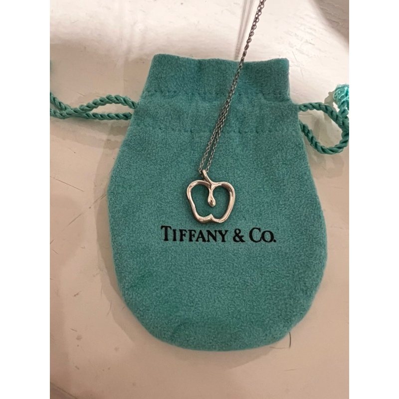 《二手》 Tiffany &amp; Co 純銀鏤空蘋果項鍊