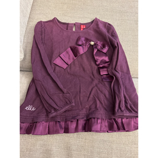 二手-ELLE 120cm 女童深紫色上衣