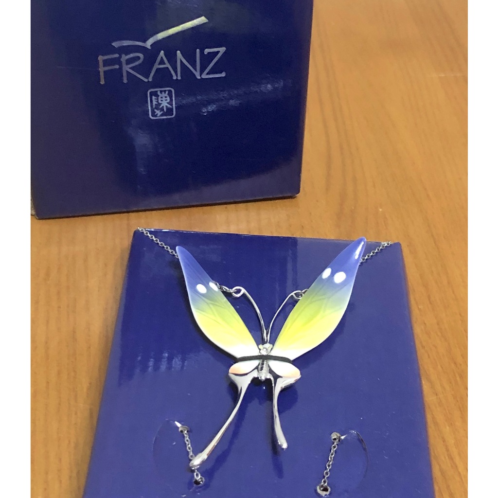 法藍瓷 FRANZ  FJ00111 蝴蝶 蝶舞 翩翩起舞 瓷項鍊