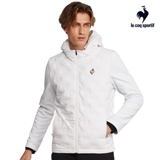 【le coq sportif 法國公雞】休閒經典羽絨外套-男款-白色-lws61330