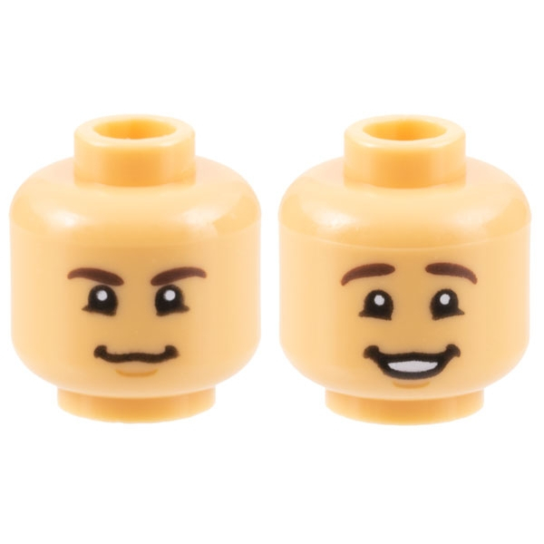 【小荳樂高】LEGO 中間米色/中間沙色 人頭/人偶頭 Head 3626cpb3160