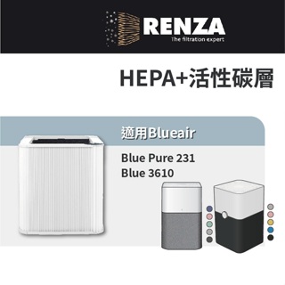 適用Blueair Blue Pure 231 joy 3610 15坪空氣清淨機 HEPA+椰殼活性碳二合一濾網 濾芯