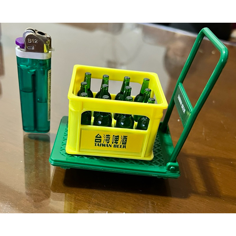 台灣啤酒模型推車套裝組 小推車 台灣啤酒造型 模型 酒瓶 桌面擺件 啤酒 擺件 桌面解壓道具 小禮物
