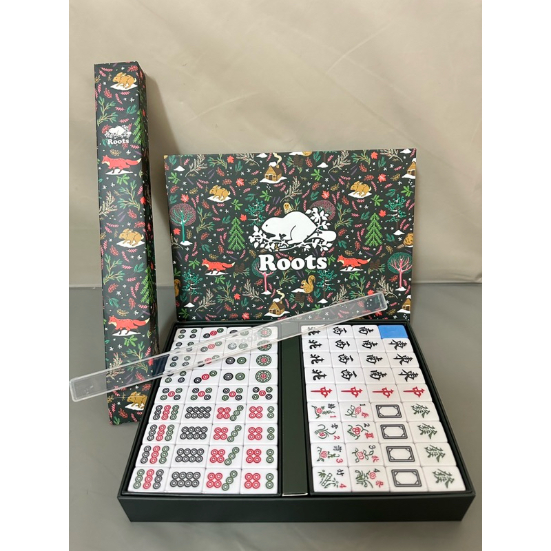 Roots 旅行麻將組（藍色）全新未拆封