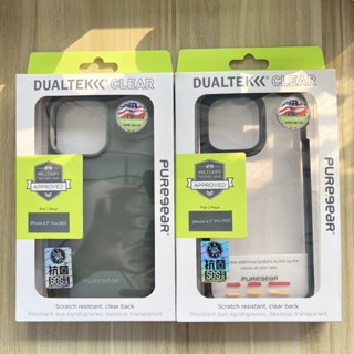 美國PureGear普格爾 實色DUALTEK坦克軍規保護殼 透明坦克軍規 適用14 Pro Max