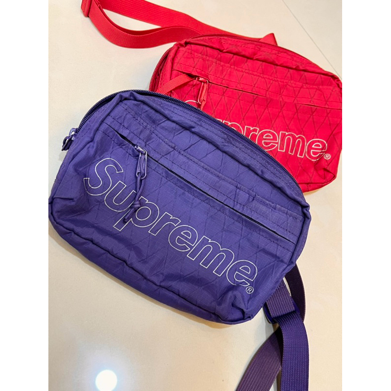 BLS • 二手 2018 F/W Supreme 45th Shoulder Bag 小包 肩包 側背包 紫色/紅色