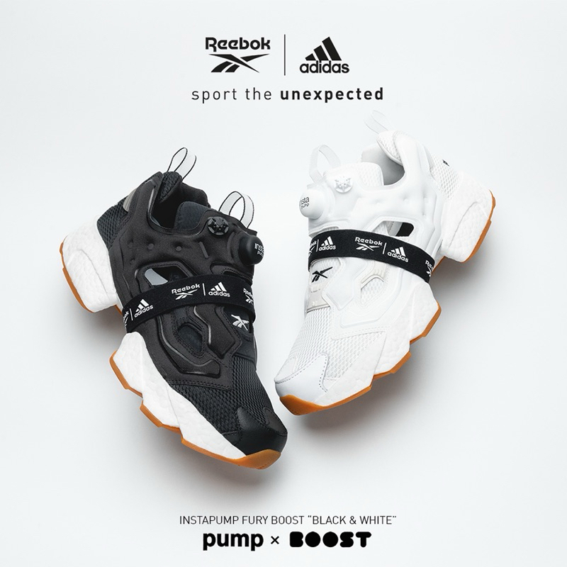 reebok x adidas instapump fury boost us8.5（二手近全新）