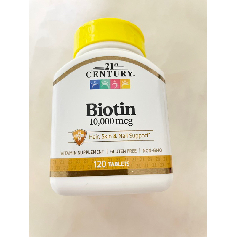 現貨 21st century生物素 Biotin 10000mcg 120顆 頭髮 皮膚