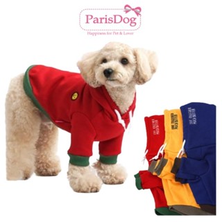 【你和我的狗】 韓國Paris Dog 3色連帽衫 寵物衣服 【現貨】 狗狗衣服 小狗衣服 中型犬衣服 寵物保暖衣