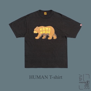 HUMAN MADE x KAWS 聯名 短袖 棕熊 黑【Insane-21】