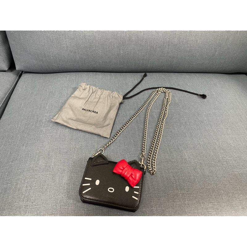 Balenciaga hello kitty 巴黎世家 短夾 零錢包 小廢包