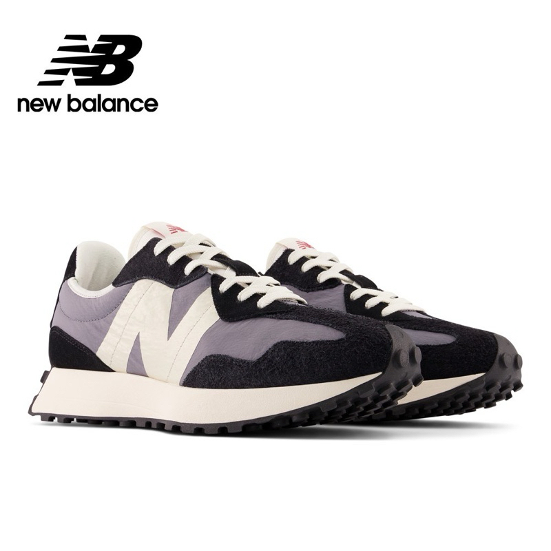 【New Balance】 全新 23.5cm NB 復古運動鞋_中性_黑灰色_MS327CI-D楦 327