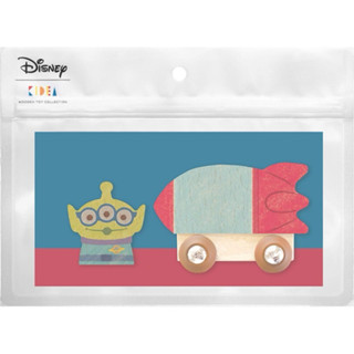 DISNEY x KIDEA 迪士尼 小木塊 木頭積木 公仔 三眼怪小車組
