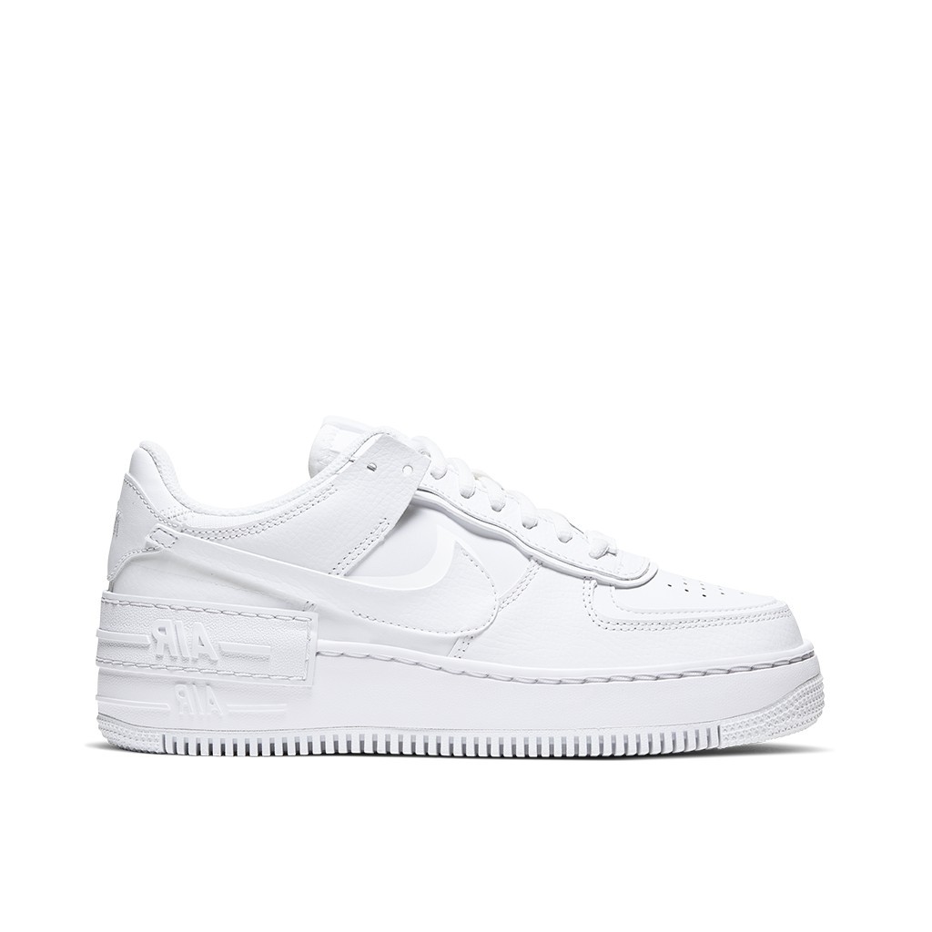 NIKE 女鞋 W AIR FORCE 1 SHADOW 純白牛奶 白【A-KAY0】【CI0919-100】