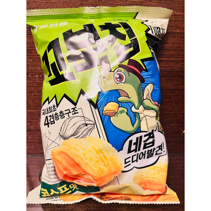 韓國🇰🇷好麗友～烏龜玉米脆片（麻辣味/海苔味/巧克力口味）