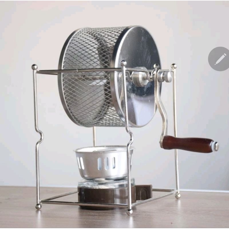 簡易型 不鏽鋼 3D 立體 手搖 烘豆 旋轉 烤籠 烘培 堅果 手搖烘烤機