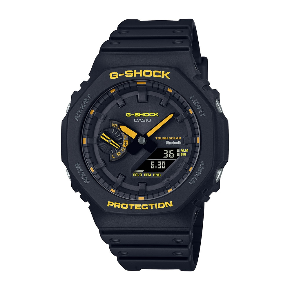 CASIO卡西歐 G-SHOCK 潮流警戒 太陽能 藍牙 八角雙顯電子錶 (GA-B2100CY-1A)