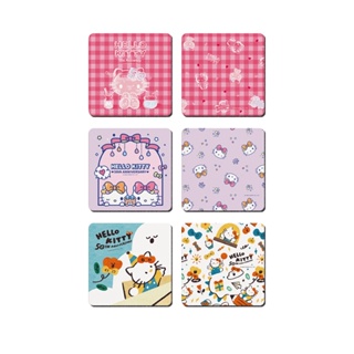 三麗鷗 Sanrio 軟式珪藻土吸水杯墊 (2入組) Hello Kitty 隔熱墊 正版授權【網狐家居】