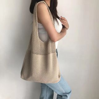【臺灣現貨】針織毛線包 側肩包 針織包包 手提單肩包 針織單肩包 側背小包包 針織包 斜揹包女 復古編織包 復古包包女