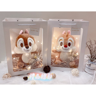 【禮品總部】現貨｜實拍 奇奇蒂蒂 正版迪士尼 奇奇娃娃 蒂蒂娃娃 花栗鼠 禮品袋 奇奇玩偶 奇奇蒂蒂禮物袋 彌月禮