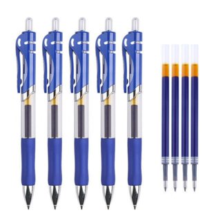 按壓式 中性筆 0.5mm 水性 子彈頭 k35 記帳筆 原子筆 自動筆 可換 筆芯【gb203-5】