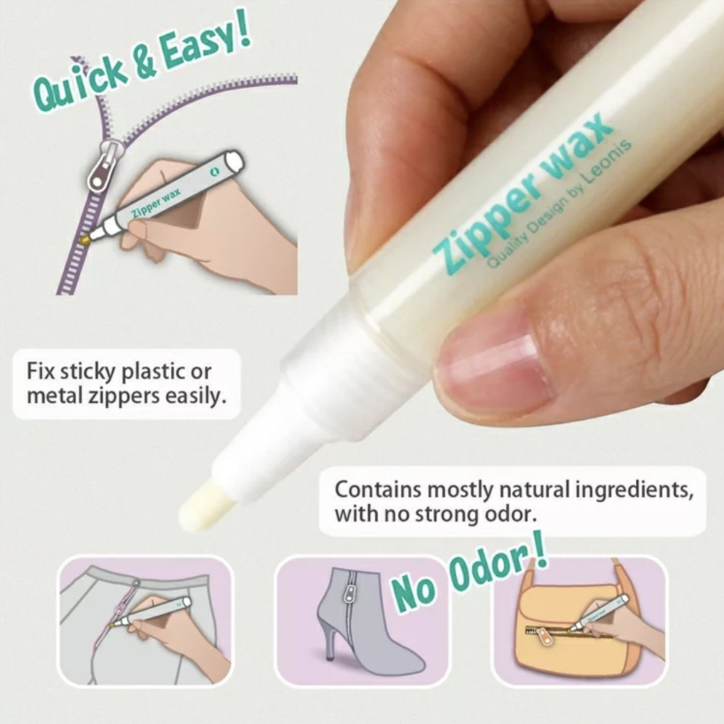 日本帶回 日本製 LEONIS ZIPPER WAX PEN 拉鏈潤滑筆 拉鍊順滑筆 拉鍊潤滑油筆 拉鍊保養