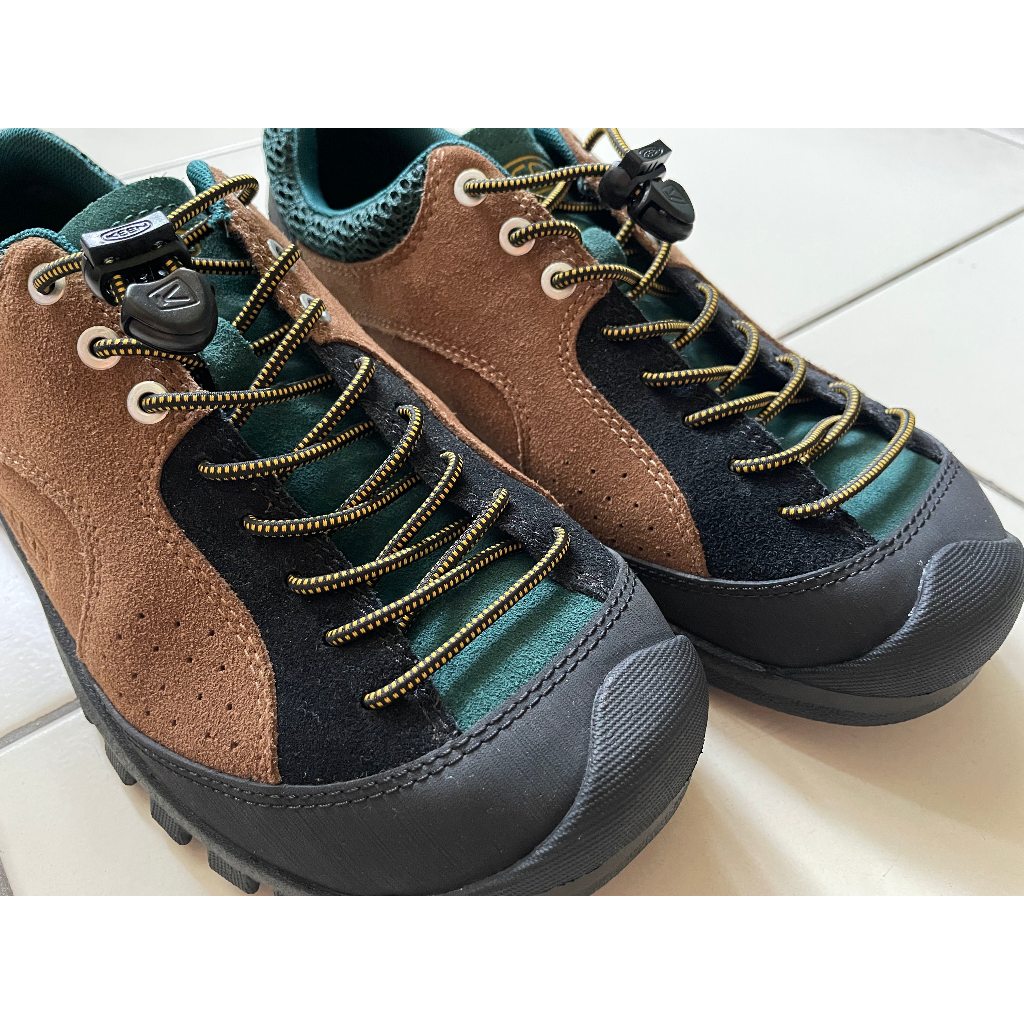 KEEN JASPER ROCKS SP US8.5近全新 男休閒鞋 山系神履 咖啡/墨綠 日本購入