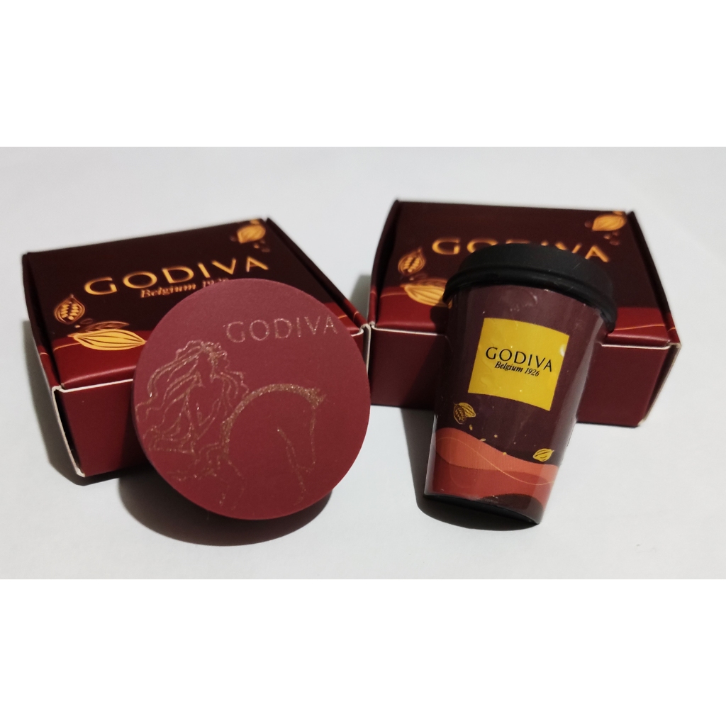 GODIVA GODIVA迦納熱巧克力粉 GODIVA客製造型杯塞 拆售 GODIVA杯塞 熱巧克力 杯塞