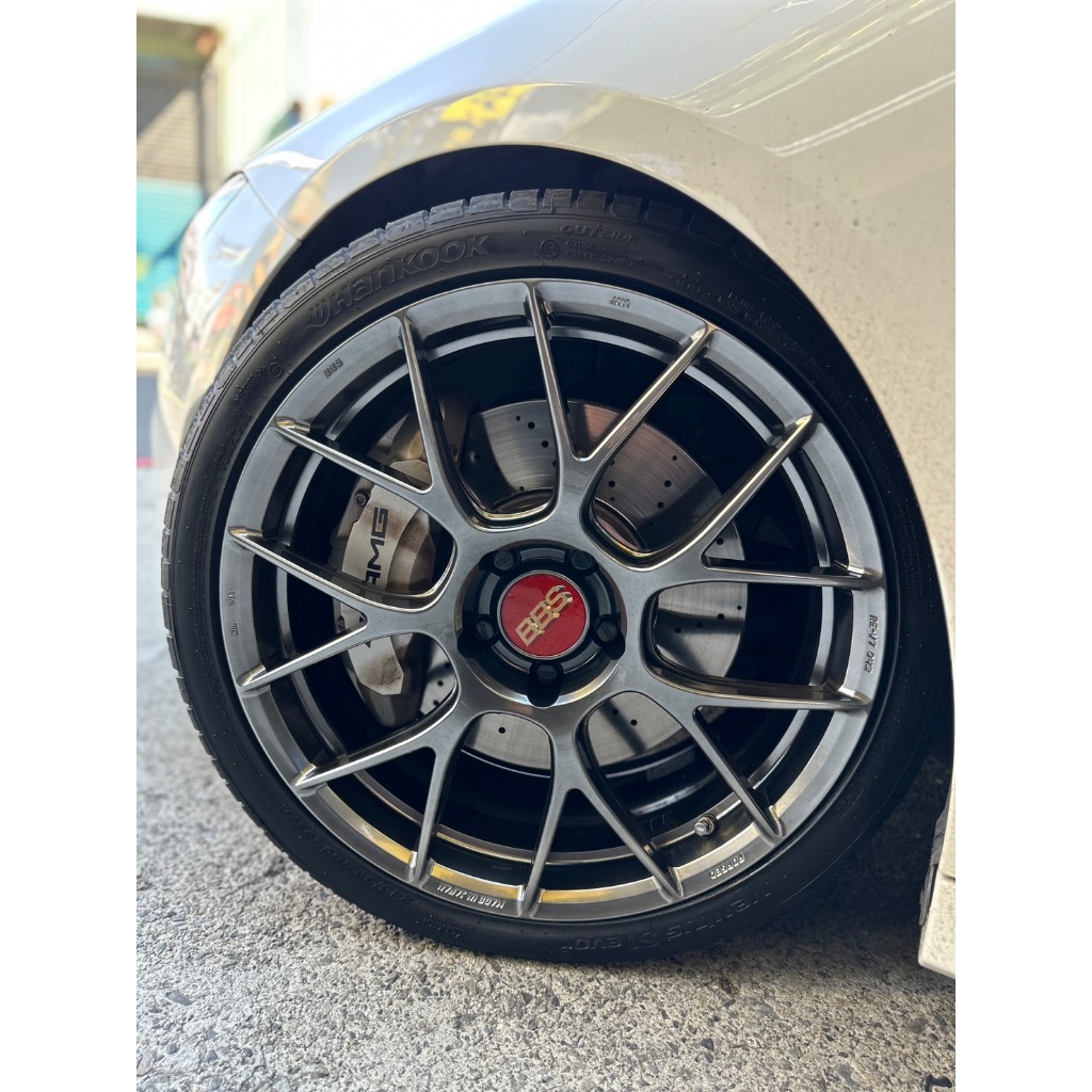 【捌貳】BBS REV7 鍛造 19吋鋁圈 5孔112 5孔108 5孔120 DB 色 CLA35 實裝照