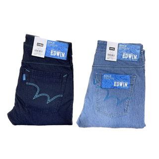EDWIN愛德恩EDGE彈性水藍雙車線口袋窄管牛仔褲(含加大)