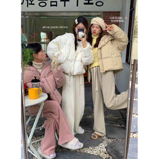 ✨I am✨版型巨好連帽麵包服白鴨絨保暖羽絨外套