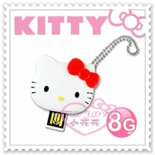 ♥小花花日本精品♥Hello Kitty 8/16G隨身碟紅色臉頭 防塵/輕巧出清特價21079603