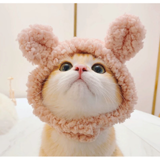 猫咪帽子可愛頭套聖誕小猫英短搞怪寵物猫猫生日帽小熊帽頭飾