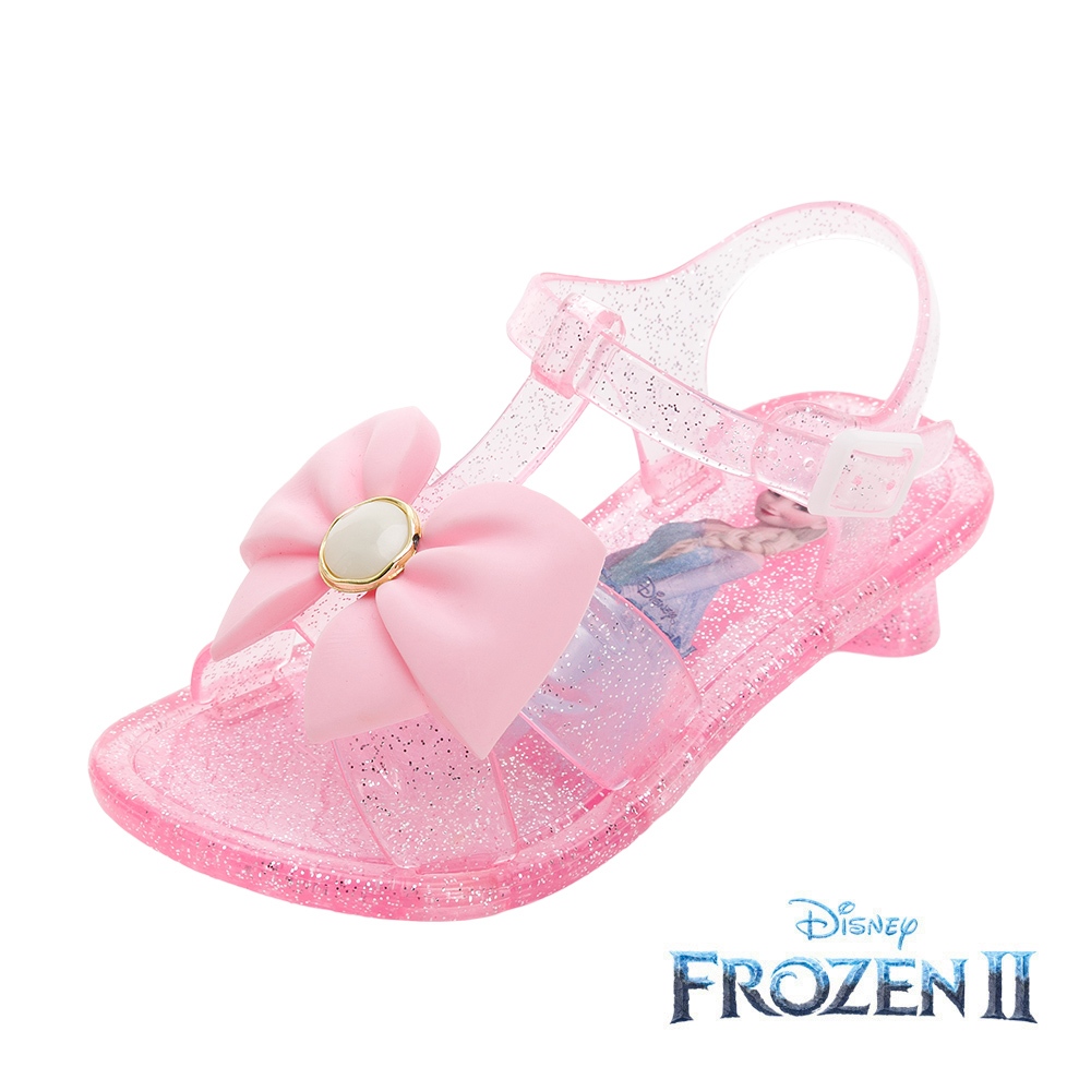 迪士尼 冰雪奇緣 童鞋 低跟果凍涼鞋 Disney 粉紅/FOKT37683/K Shoes Plaza