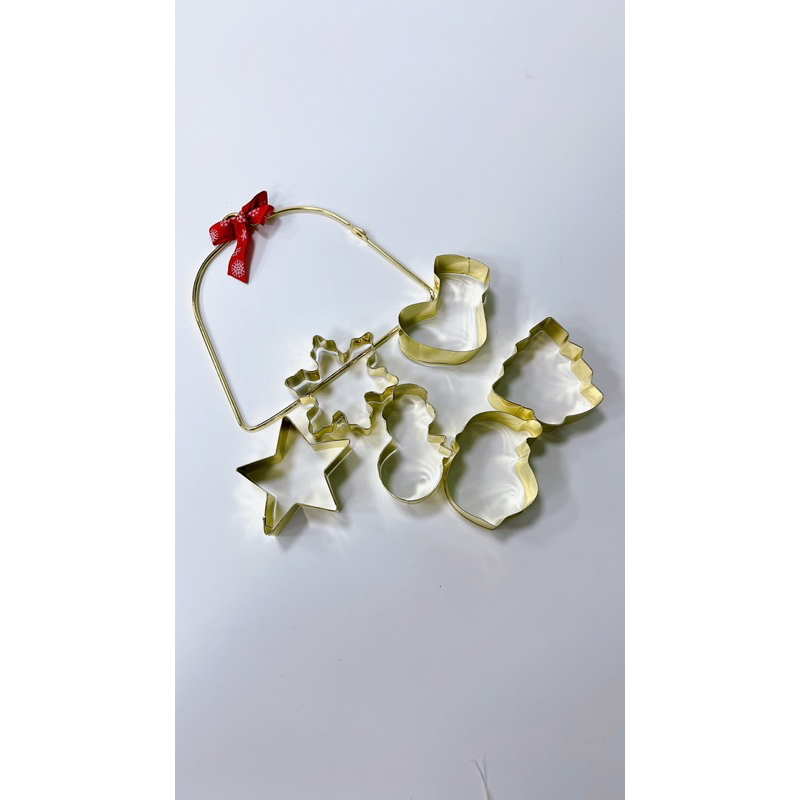 聖誕不銹鋼餅模 金色 銀色 聖誕節 裝飾 壓模 造型餅乾 模型 造型 現貨 外銷 出口