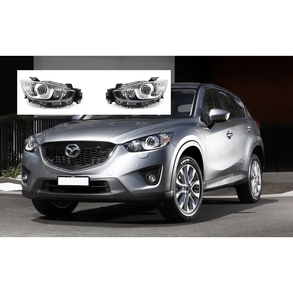 &lt;台灣之光&gt;全新 MAZDA CX5 12 13 14 15年原廠樣式 HID專用黑底投射魚眼頭燈大燈 頭燈 台製