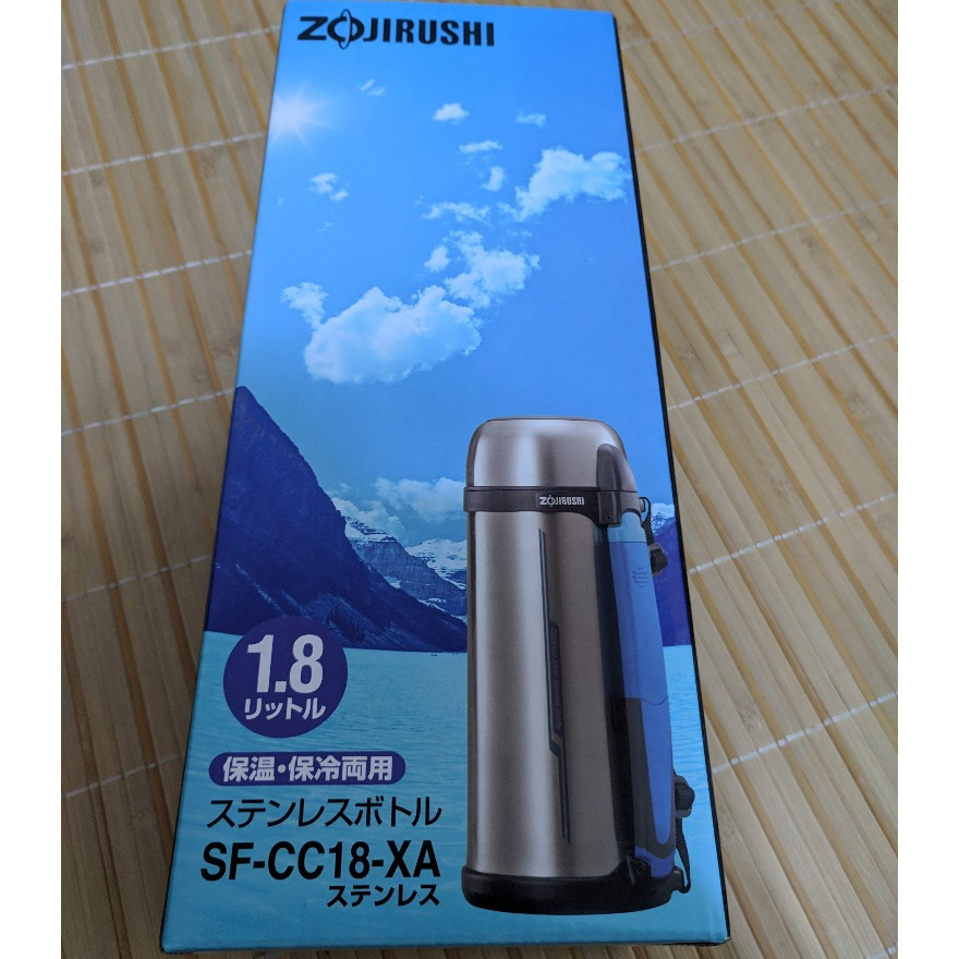 ZOJIRUSHI 象印 廣口 304 不鏽鋼 真空保溫瓶 1.8L 保溫瓶 ( SF-CC18 ) 1800 ml