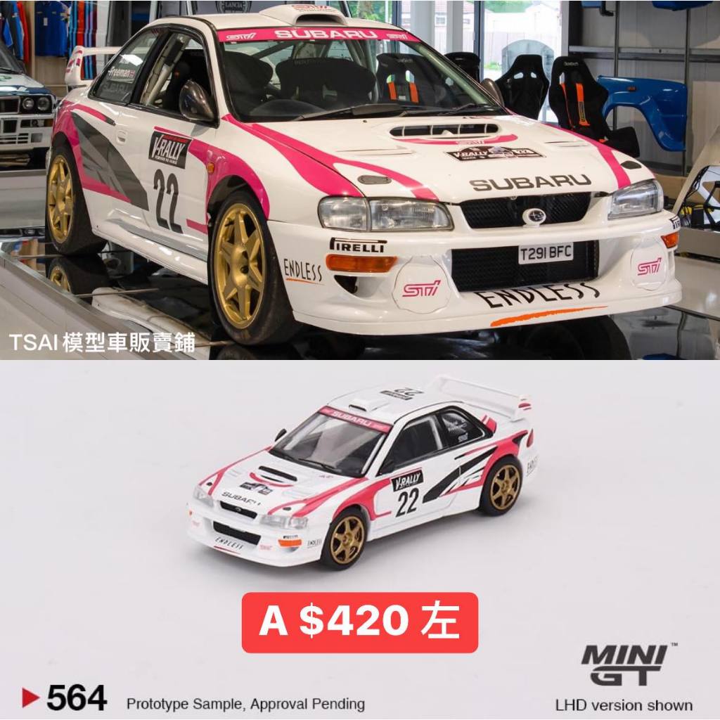 TSAI模型車販賣鋪 Subaru Impreza WRC98 1999 Rally Tour de Corse #22