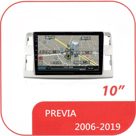 豐田 PREVIA 2006年-2019年 10吋專用套框安卓機